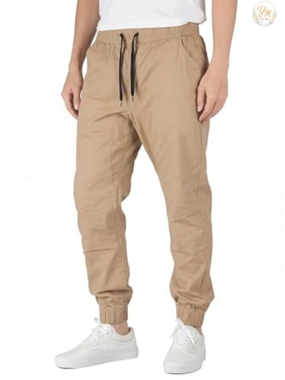 Men's Cotton Stretch Slim Fit Jogger Pants Casual Chino Tapered
